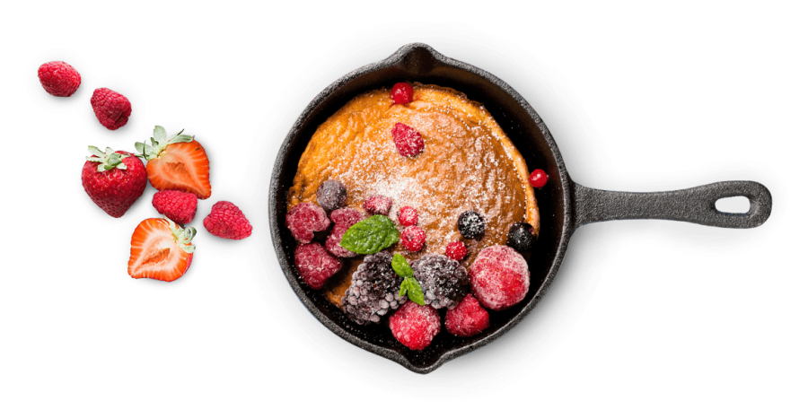 palacinka s mrazenym ovocem